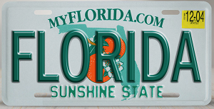 Florida license plate