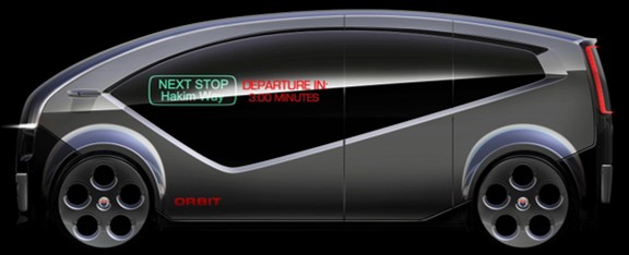self-driving bus traffic school