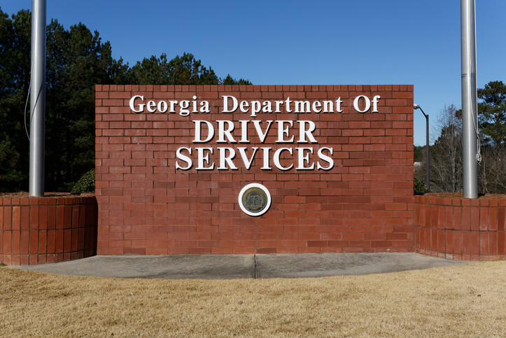 A sign outside the Georgia Department of Driver Services building, the body responsible for overseeing the points on your license.